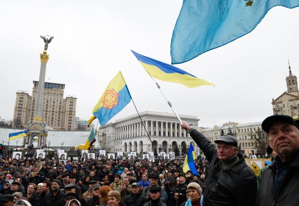 Годовщина оранжевой революции в Киеве