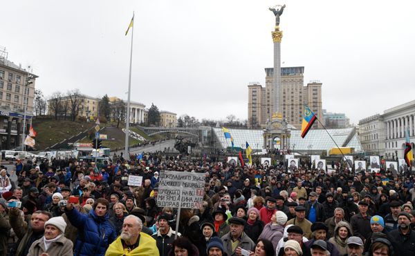 Годовщина оранжевой революции в Киеве