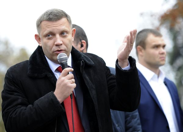 Рабочая поездка главы ДНР А.Захарченко в Дебальцево