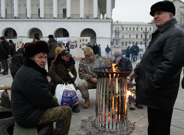 Народное вече радикалов на Майдане Незалежности в Киеве