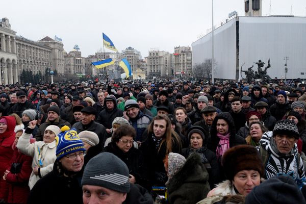 Народное вече радикалов на Майдане Незалежности в Киеве