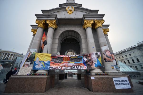 На площади Независимости в Киеве