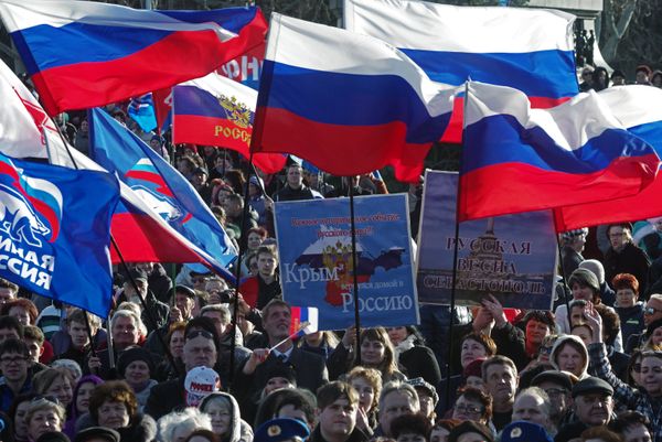 Празднование годовщины Крымской весны в Севастополе