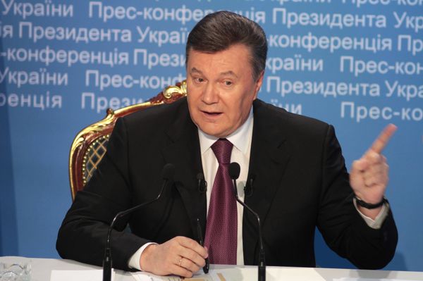 Итоговая пресс-конференция президента Украины Виктора Януковича
