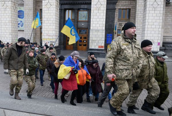 Народное вече радикалов на Майдане Незалежности в Киеве