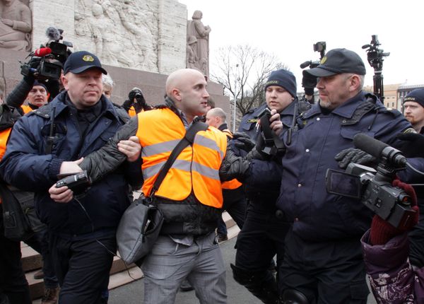 Шествие легионеров СС в Риге