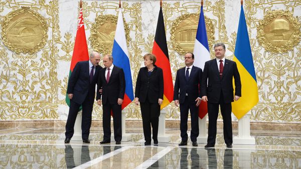 Переговоры лидеров России, Германии, Франции и Украины в Минске
