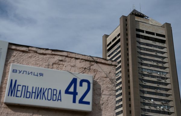 Здание Киевского телецентра. Здание Киевского телецентра.