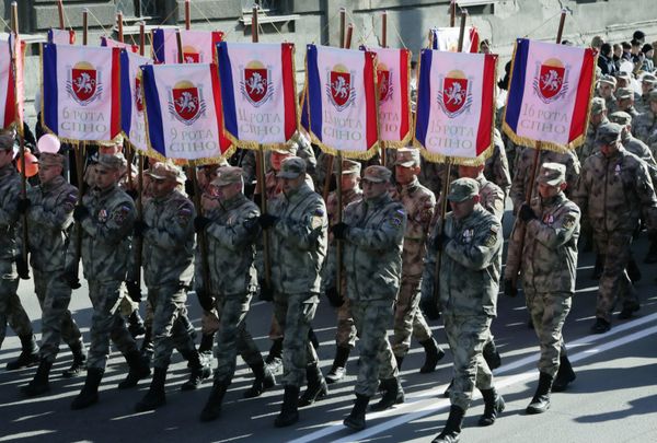 Празднование второй годовщины воссоединения Крыма с РФ Празднование второй годовщины воссоединения Крыма с РФ