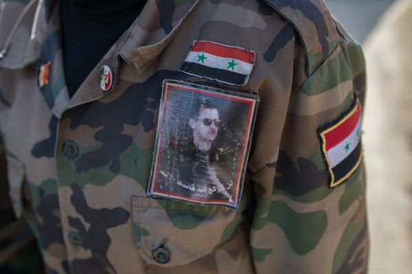 Обучение добровольцев сирийской армии в пригороде Дамаска Обучение добровольцев сирийской армии в пригороде Дамаска