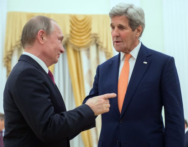 Встреча президента РФ В. Путина с государственным секретарем США Дж.Керри