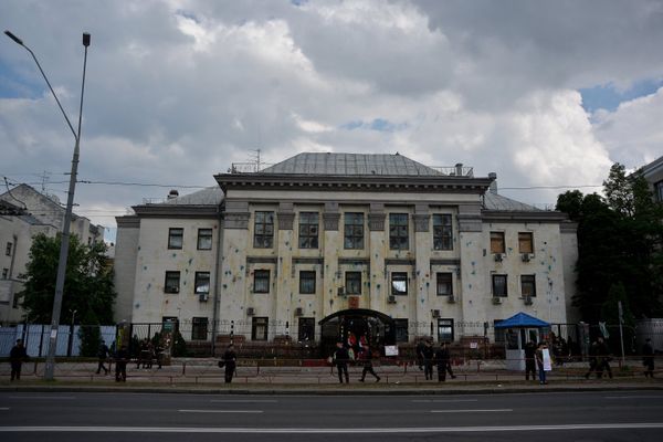 Здание посольства России на Украине в Киеве
