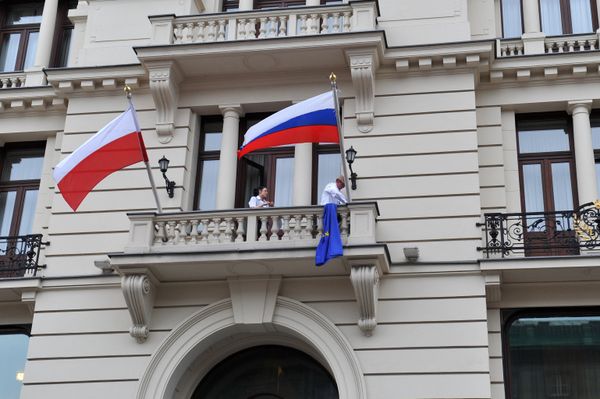 Прилет сборной России по футболу в Варшаву