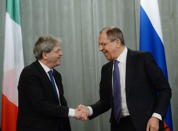 Встреча глав МИД РФ и Италии С.Лаврова с П.Джентилони