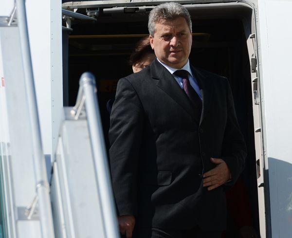 Прилет президента Македонии Георге Иванова в Москву