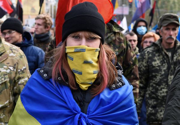 Акции в украинских городах в День защитника Украины