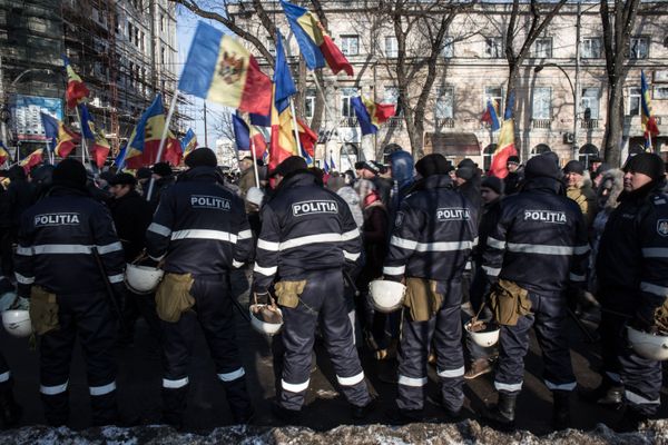 Акция протеста в Молдавии