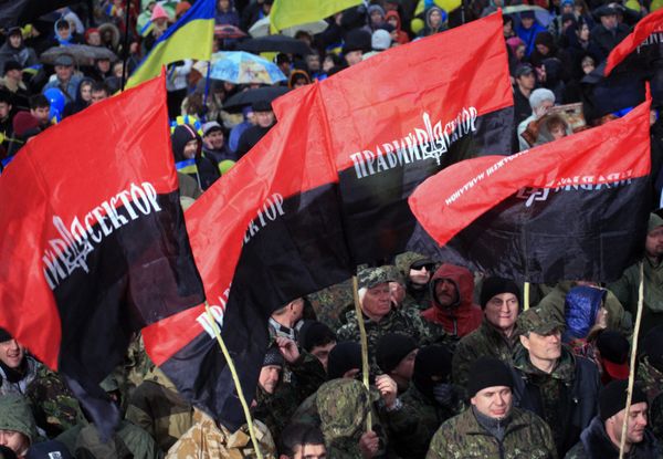 Митинг За единую Украину в Днепропетровске