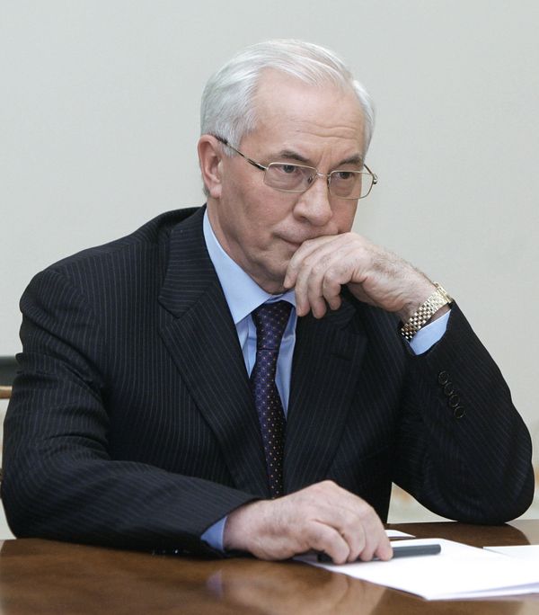 Николай Азаров на встрече с премьер-министром России Владимиром Путиным