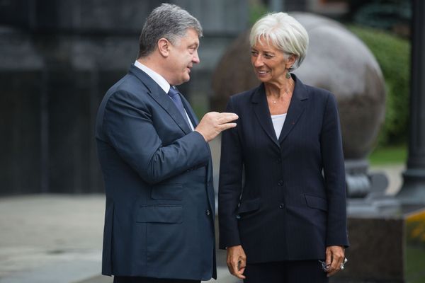 Встреча президента Украины П.Порошенко с директором-распорядителем МВФ К. Лагард Встреча президента Украины П.Порошенко с директором-распорядителем МВФ К. Лагард