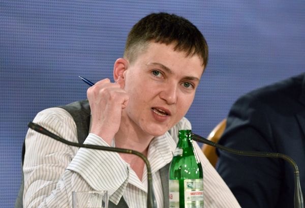 Пресс-конференция военнослужащей Надежды Савченко в Киеве