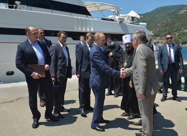 Визит президента РФ В. Путина в Грецию. День второй