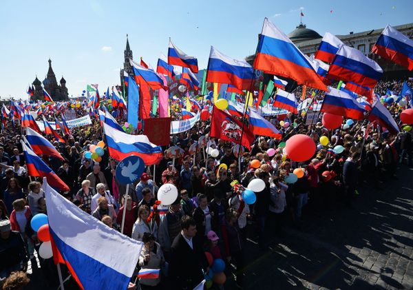 Первомайская демонстрация на Красной площади