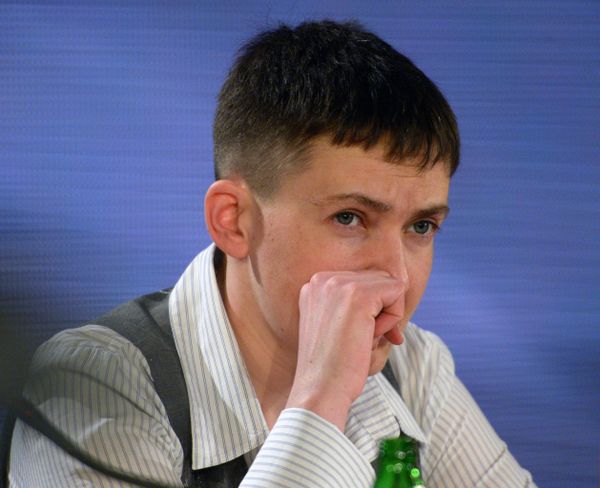 Пресс-конференция военнослужащей Надежды Савченко в Киеве