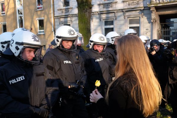 Первомайская демонстрация в Гамбурге Первомайская демонстрация в Гамбурге