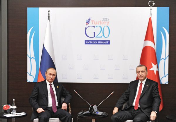 Президент РФ В.Путин принимает участие в саммите G20 в Турции