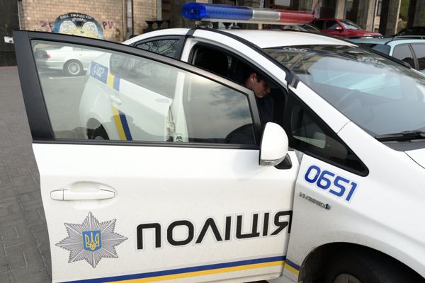 Сотрудники Украинской полиции в Киеве