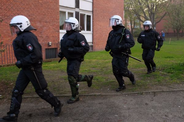 Первомайская демонстрация в Гамбурге