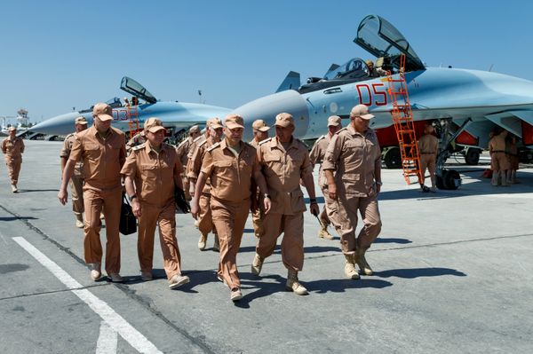 Рабочая поездка министра обороны РФ С.Шойгу в Сирию