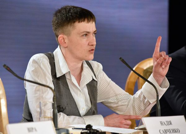 Пресс-конференция военнослужащей Надежды Савченко в Киеве