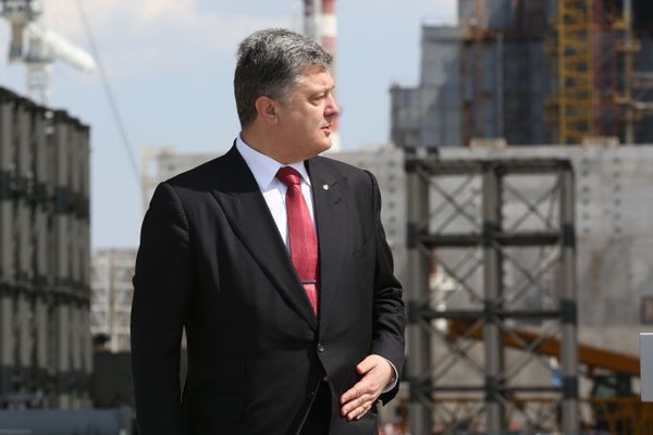 Президент Украины П.Порошенко посетил Чернобыльскую АЭС