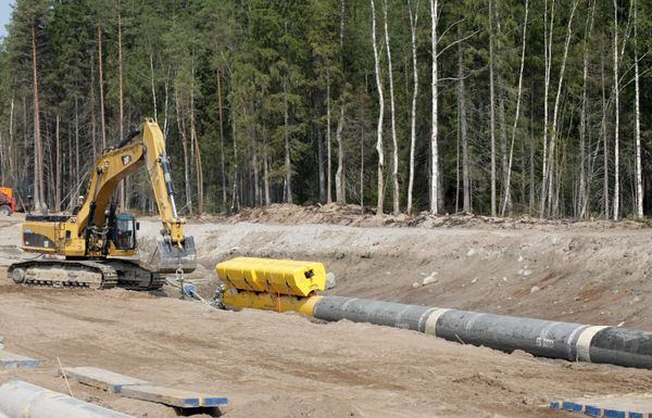 Строительная площадка газопровода Северный Поток