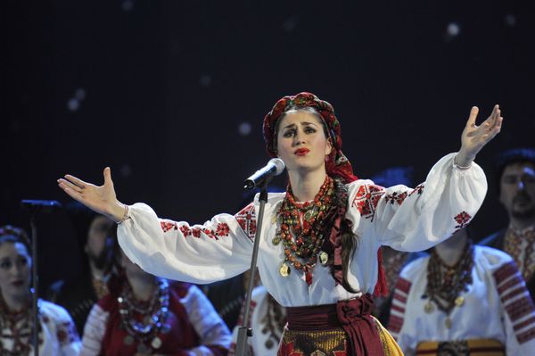 Юбилейный концерт Кубанского казачьего хора в Кремлевском дворце