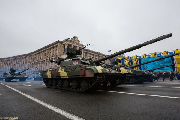 Военный парад по случаю 25-летней годовщины со Дня Независимости Украины