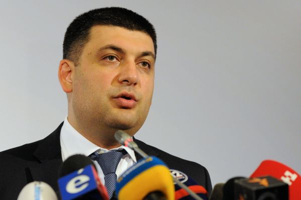 Брифинг вице-премьера Украины В.Гройсмана и председателя миссии ОБСЕ на Украине Э.Апакана