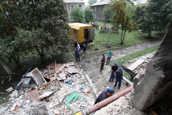 Последствия обстрела Горловки Последствия обстрела Горловки