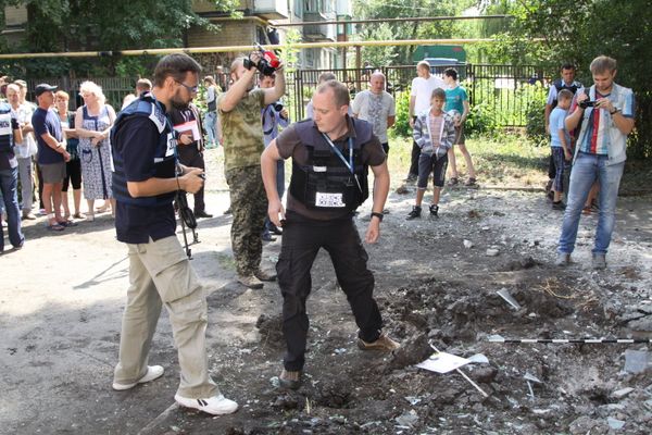 Последствия обстрела Макеевки