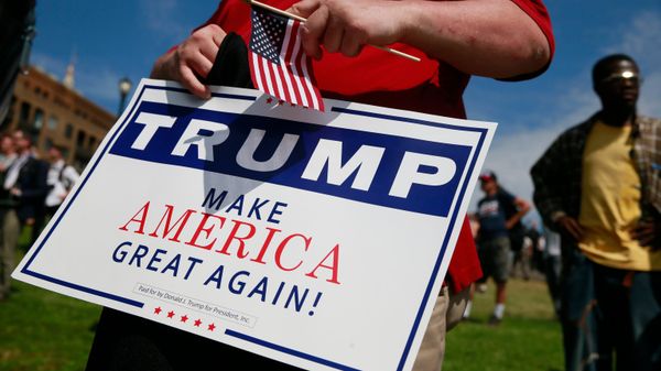 Акция сторонников кандидата в президенты США Дональда Трампа