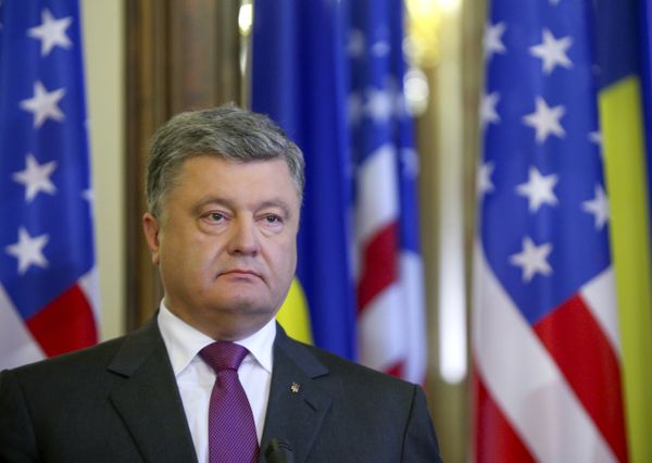 Встреча президента Украины Петра Порошенко с Государственным секретарем США Джоном Керри