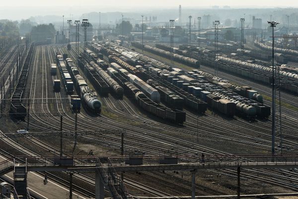 Сортировочная станция Инская в Новосибирске