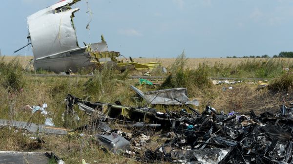 Сотрудники миссии ОБСЕ и эксперты работают на месте крушения малайзийского Boeing 777