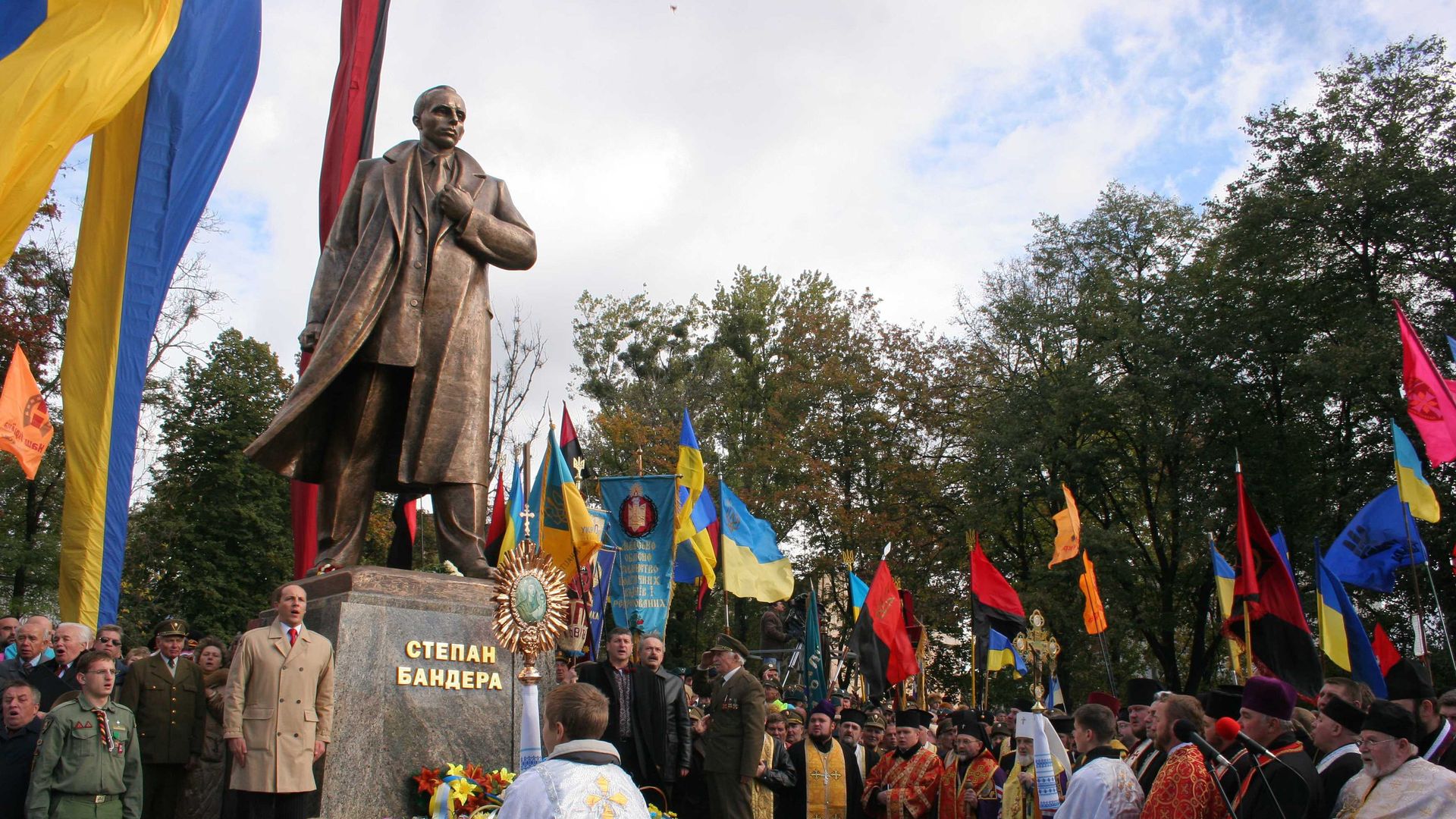 Открытие памятника С. Бандере во Львове - РИА Новости, 1920, 19.08.2021