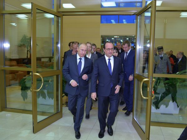 В.Путин встретился с Ф.Олландом