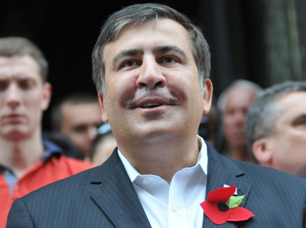 Экс-президент Грузии М.Саакашвили посетил Львов