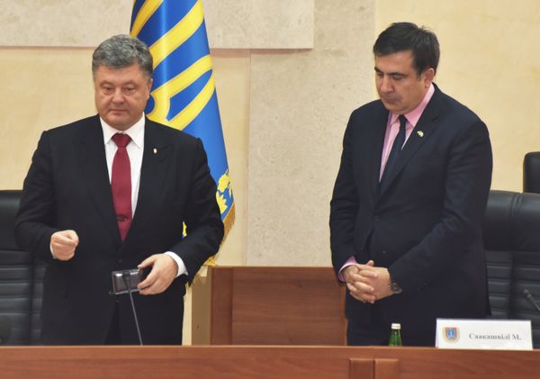 Президент Украины П.Порошенко назначил М.Саакашвили главой Одесской области