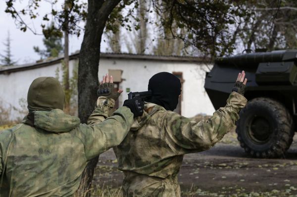 Показательные выступления пограничной службы в Крыму